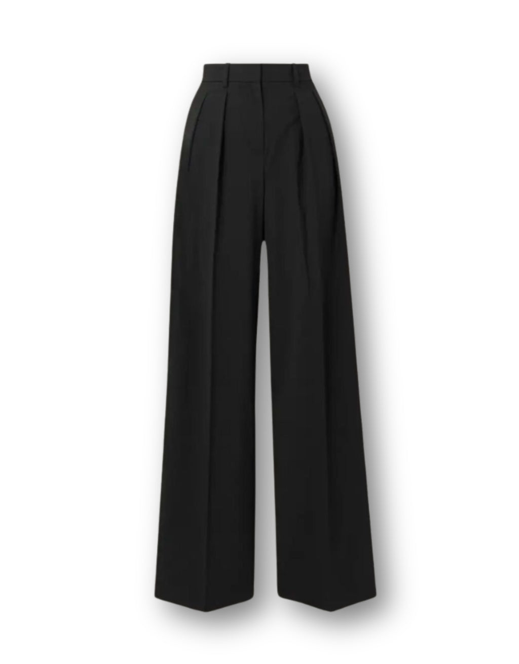 Wide Leg Tailored Trousers - Burgundy