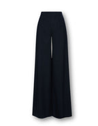 Wide Leg Tailored Trousers - Burgundy